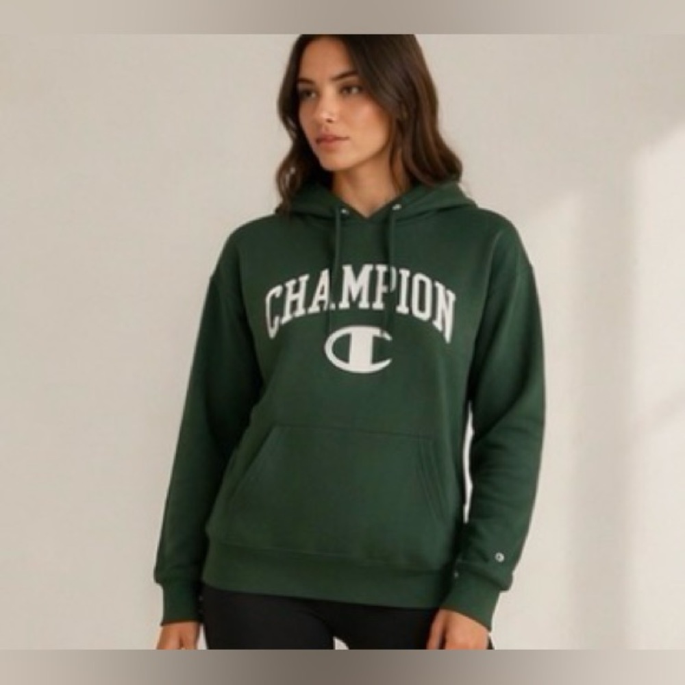 Champion Green Athletic Hoodie